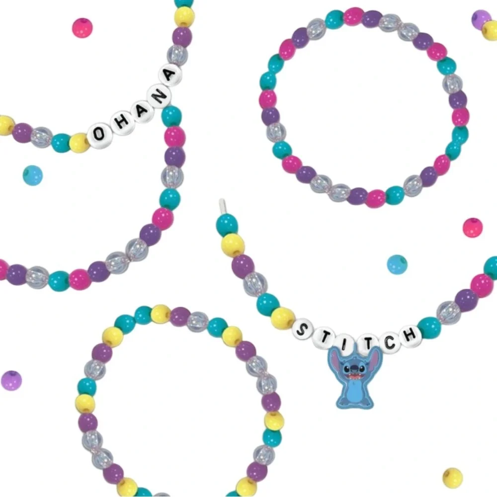 Disney Stitch Jewelry Activity Case Bead Kit NWT Blue Storage Box